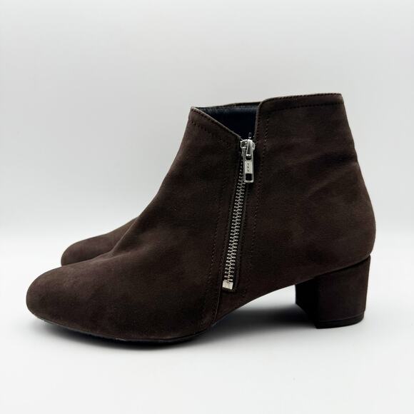 Eric Michael Womens Alexis Booties EU 39 US 8.5-9 Dark Brown Suede NWOB - Picture 9 of 13